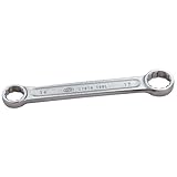 ストレートショートメガネレンチ 14.0×17.0mm M100-14×17/両口レンチ/めがねレンチ【KTC】