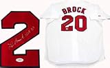 Lou Brock HOF 83" Signed St. Louis Cardinals Jersey (James Spence)"