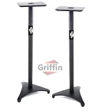 Home Recording Studio Theater Surround Sound Satellite Speaker Stands PAIR Griffin
