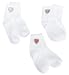 Jefferies Socks Girls  Fancy Heart Applique 3-Pack