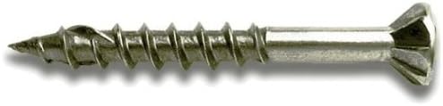 Tech7 SS134SQ #8 x 1-3/4" Stainless Steel Self Drilling Wood Screws - Square Drive Head 65 per Package