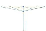 Moerman 88341 Laundry Solutions Solid 4-Arm Outdoor Umbrella Style Dryer 131 Feet Of Clothesline