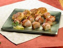Premium Crab Cakes and Bacon Wrapped Scallops Appetizer Plate - Crabcakes and Bacon... by Gorton