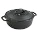 Lodge Logic L2SP3 Cast Iron Serving Pot, Black, 2-Quart