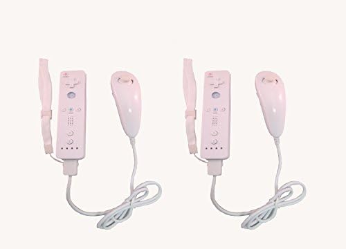 AZONEPROFESSIONAL¨ Remote and Nunchuck Controller for Nintendo Wii (White) (2 pack)