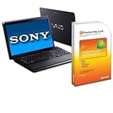 Sony VAIO VPCF22CFXB 16.4" Black Laptop Bundle