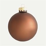 Club Pack Of 120 Matte Chocolate Glass Ball Ornaments 1.25