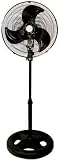 Hydrofarm ACFP18 18-Inch Active Air Commercial Oscillating Pedestal Fan with Stable Base