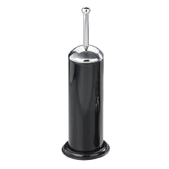Wenko 17907100 WC-Garnitur Retoro - Edelstahl rostfrei, � 13 x 43 cm, schwarz gl�nzend