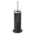 Wenko 17907100 WC-Garnitur Retoro - Edelstahl rostfrei, � 13 x 43 cm, schwarz gl�nzend
