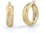 Hammered Hoop Earrings, 14K Gold