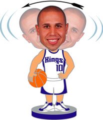 Sacramento Kings Bibby Bobbing Head Pin