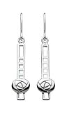 Kit Heath Heritage Sterling Silver 61F6HP Oval rose Ladder Drop Earrings