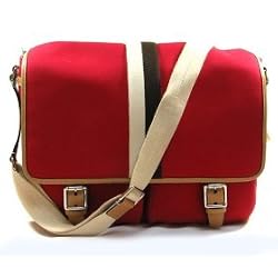 COACH STRIPE LAPTOP MESSENGER TOTE BAG 70201 RED