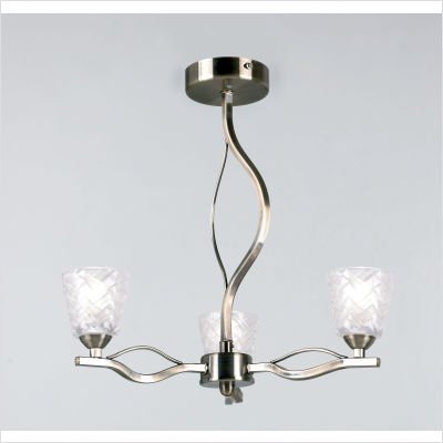 Mini Chandelier in Antique Brass