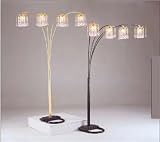 86 4 Arm Chandelier Floor Lamp Art Deco Black Crystal Nice Valentine's Day Gift Free Shipping