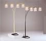 86" 4 Arm Chandelier Floor Lamp Art Deco Black Crystal Nice Valentine's Day Gift Free Shipping