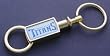Tennessee Titans Gold Tone Valet Keychain