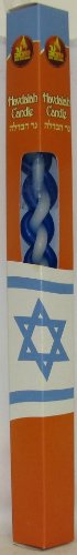 Havdalah Candle Blue and Paraffin Round