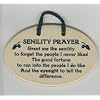 Senility Prayer Stoneware Plaque Ornament - Funny Birthday Gift - Made in Amercia