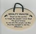Senility Prayer Stoneware Plaque Ornament - Aging Humor