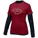 Nike Arizona Diamondbacks Ladies Sedona Red-Black Double Layer Team Logo Long Sleeve T-shirt