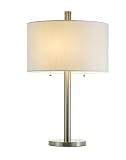 Adesso Boulevard Table Lamp, Satin Steel