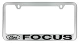 Ford Focus Chrome License Plate Frame with 2 free caps