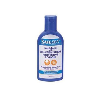 Safe Sea Jellyfish Sting prevent sunscreen lotion 30 SPF sunblock, 6-bottles