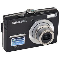 31UQIIwf HL. SL500 AA250  Samsung L200 10MP Digital Camera with 3x Optical Zoom (Black)