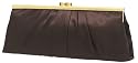 Satin Clutch, Metal Frame, Evening Bag - Delilah (N 55171)