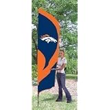 Denver Broncos Tall Team Garden House Flags 8.5 ft x 2.5 ft NFL Football Fan Shop Sports...