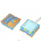 Tropical Wooden Keepsake Jewelry Box by Roxy - Square Storage Gift Box & Lid Set - Size 4