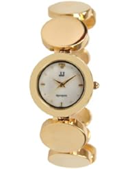 Jules Jurgensen Womens Gold-Tone Link Watch # JJ5000G