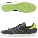 adidas Originals Men's Gazelle Grain M Shoe,Black/Black/Slime,10.5 M US