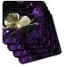 A Heart Of Gold - lilac, purple, pink, flower, flowers, morning glory, ipomoea - Set Of 8 Ceramic Tile Coasters