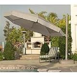 Wanda - 62068 - Milano Sunbrella Offset Patio Umbrella - Teak - 11.5 ft. Octagon