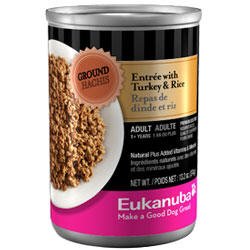 Eukanuba Ground Entree with Turkey and Rice Canned Dog Food