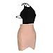Women Sexy Bandage Backless Bodycon Spaghetti Strap Club Party Mini Dress (M)