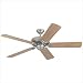 Sea Gull Lighting 1535-61 Celebrity Deluxe 52-Inch Five-Blade Ceiling Fan, Silver Patina with Maple Finish Blades