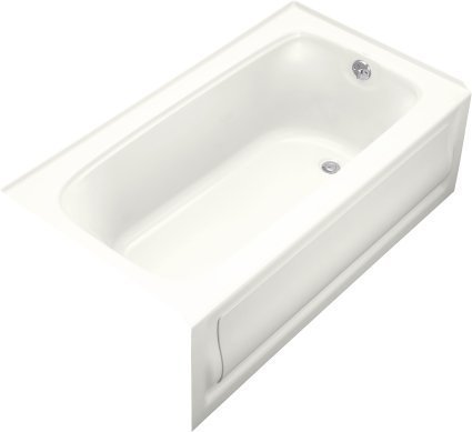 KOHLER K-1150-RA-0 Bancroft 5-Foot Bath with Right-Hand Drain, White