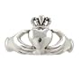 Irish Friendship & Love Band Claddagh Ring in Sterling Silver, Sizes 5, 6, 7, 8, and 9, #2601