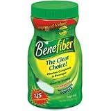 Benefiber Fiber Supplement Sugar Free Powder, 125 Serving Canister - 477 Gm