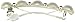 Caravan Traditional Auto Barrette Decorated With Five (5) Pearls And Crystal Rhinestones