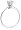 Platinum Round Solitaire Diamond Engagement Ring (1/2 ct, G-H Color, VS2 Clarity)