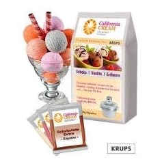 Eiscreme 3er-Set mit Schoko, Vanille, Erdbeer