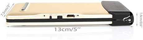 iLepo® The First Global Chocolate Foldable Keyboard High-touch Full Size Standard Big Keypad Golden Section Design Ultra Thin Wireless Bluetooth Flyshark Keyboard Pefectly Support Apple/Andriod/Microsoft System Support ipad tablet PC iphone(4/4S/5/5C/5S/6)/Samsung GALAXY Note 3/Samsung GALAXY S4 S5/Samsung GALAXY Grand 2/HTC One/Moto X/Nexus 5/Sony Xperia Z1/LG G2(Golden+English Layout)