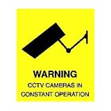 Stewart Superior Caution CCTV Camera In Constant Operation Self Adhesive Sign Ref W043PVC