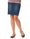 Motherhood Maternity: Indigo Blue Secret Fit Belly(tm) Knee Length Slim Fit Maternity Skirt