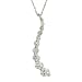 10k White Gold Journey Diamond Curve Pendant (1/2 cttw, I-J Color, I3 Clarity), 18